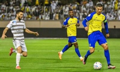 بثنائية رونالدو وتاليسكا..النصر يتمسك بأمل التتويج إثر فوزه على الطائي