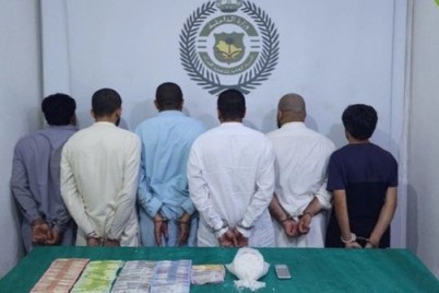القبض على (6) مقيمين من الجنسية الباكستانية لترويجهم الشبو