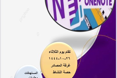 برنامج تدريبي بمدرسة جويرية بنت الحارث الابتدائية بمكة one note