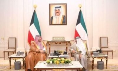 ولي عهد دولة الكويت يستقبل الأمير تركي بن محمد بن فهد