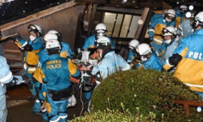 اليابان: إنقاذ سيدة "تسعينية" من تحت الأنقاض بعد 5 أيام من زلزال