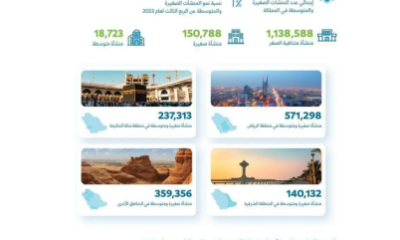 بزيادة 3.1% .. منشآت تعلن 1.3 مليون منشأة صغيرة ومتوسطة في #المملكة