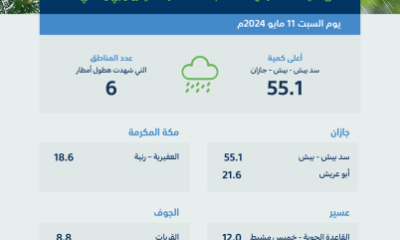 "البيئة" ترصد هطول أمطار في 6 مناطق