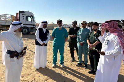 وقاء نجران يشارك في مهرجان مزاد الإبل بأعمال الفحص والتقصي.