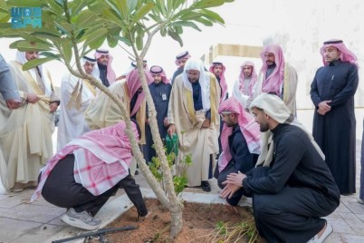 وزير الشؤون الإسلامية يدشن مشروع تشجير مساجد القصيم لزراعة 50 ألف شجرة