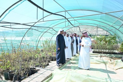 مدير عام فرع وزارة البيئة والمياه والزراعة بالباحة يزور مشتل جمعية الرمان ببيدة